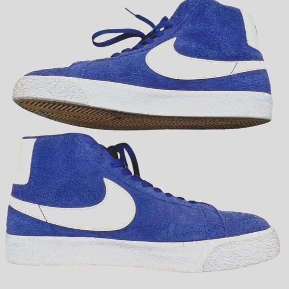 Nike SB Blazer Mid Shoes Sneakers Mens Size 9 Deep Royal Blue 864349-403 - Picture 1 of 8